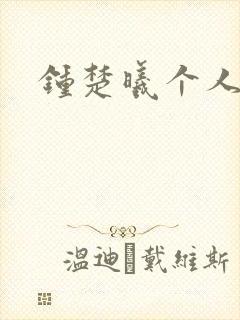 钟楚曦个人简历封面