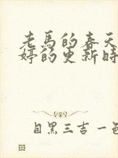 老马的春天顾晓婷的更新时间