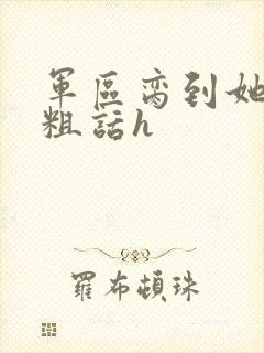 军区脔到她哭h粗话h