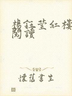 杨钰莹红楼全文阅读封面