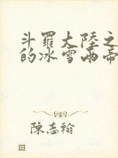 斗罗大陆之涅荡的冰雪两帝封面