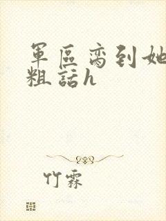 军区脔到她哭h粗话h