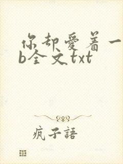 你却爱着一个sb全文txt