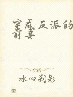 穿成反派的炮灰前妻封面