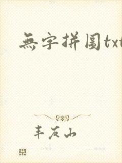 无字拼图txt封面