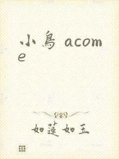 小鸟 acome