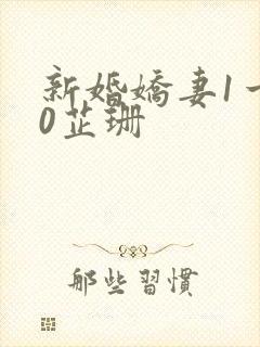 新婚娇妻1一40芷珊