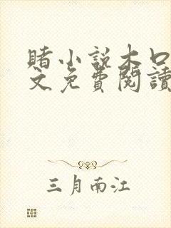 赌小说木口银全文免费阅读笔趣阁