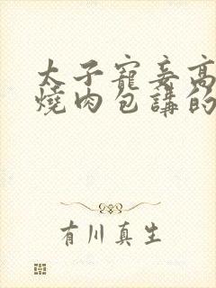 太子宠妾高肉红烧肉包讲的什么