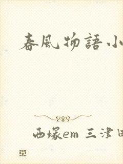 春风物语小说封面