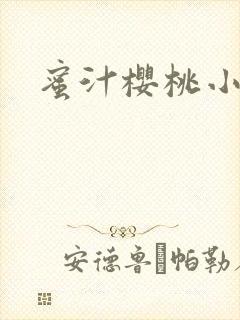 蜜汁樱桃小说封面