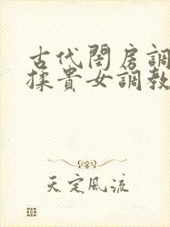 古代闺房调教h揉贵女调教记