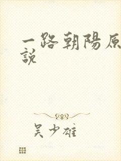 一路朝阳原著小说