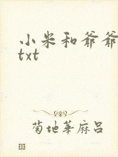 小米和爷爷全篇txt