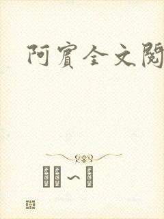 阿宾全文阅读封面