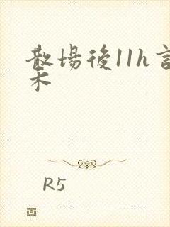 散场后11h言禾