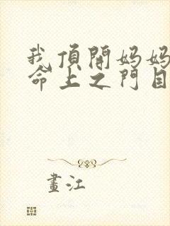 我顶开妈妈的生命上之门目录封面