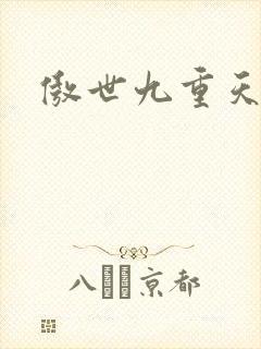 傲世九重天小说封面