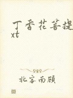 丁香花菩提树txt