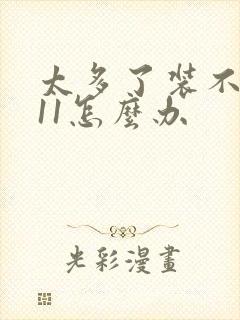 太多了装不下h11怎么办