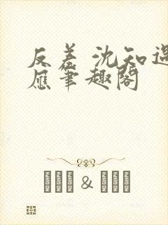 反差 沈知遇晏应笔趣阁