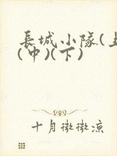 长城小队(上)(中)(下)