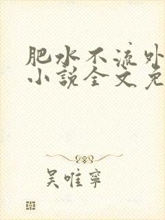 肥水不流外人田小说全文免费阅读全本免