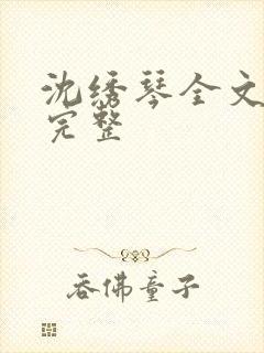 沈绣琴全文阅读完整