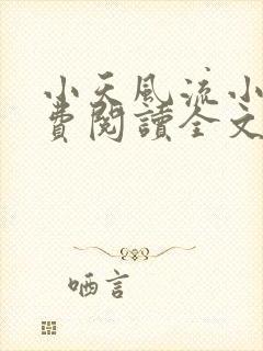 小天风流小说免费阅读全文最新章节封面