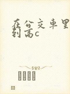 在公交车里c弄到高c