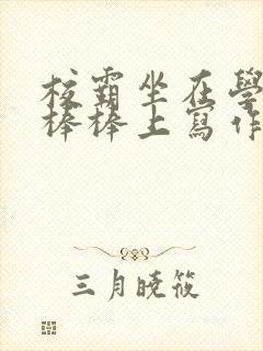 校霸坐在学霸的棒棒上写作业作文