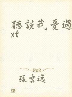 听说我爱过你txt