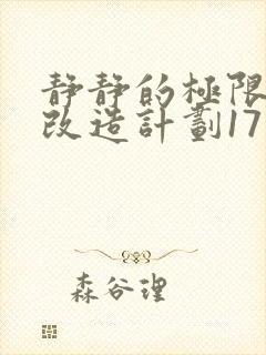 静静的极限自我改造计划17