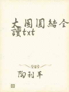 大团圆结全文阅读txt封面