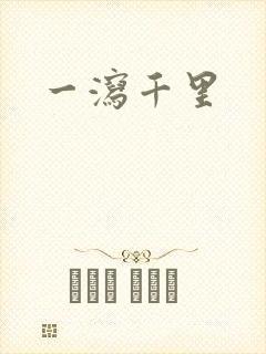 一泻千里封面