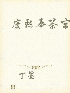 康熙奉茶宫女封面