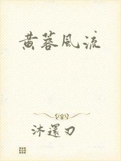 黄蓉风流封面