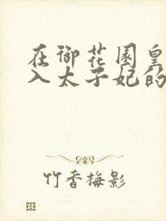 在御花园皇上进入太子妃的小说