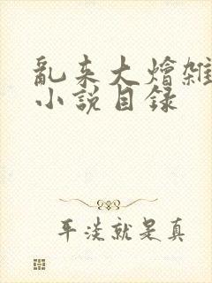 乱来大烩杂肉欲小说目录