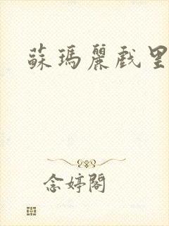 苏玛丽戏里戏外封面