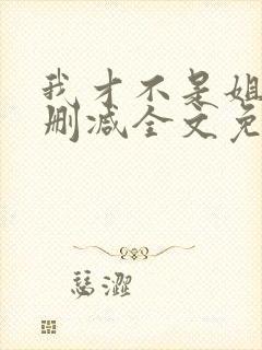 我才不是姐控无删减全文免费阅读