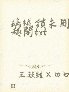 鹅绒锁未删除笔趣阁txt