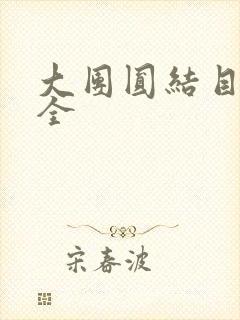 大团圆结目录大全