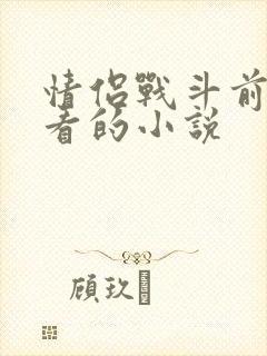 情侣战斗前适合看的小说