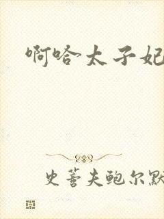 啊哈太子妃好骚封面