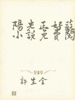 阳光正好苏玥玥小说免费阅读