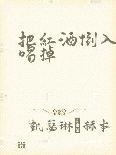 把红酒倒入b里喝掉