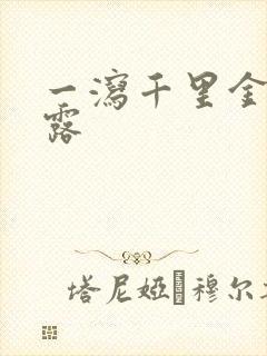 一泻千里金银花露