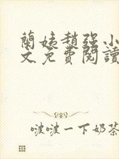 兰姨赵强小说全文免费阅读