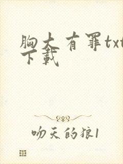 胸大有罪txt下载